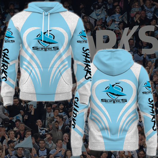 Cronulla Sharks NRL 2025 Limited Edition Hoodie TM NTA V1