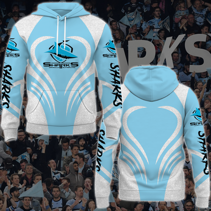 Cronulla Sharks NRL 2025 Limited Edition Hoodie TM NTA V2