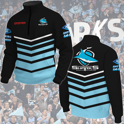 Cronulla Sharks NRL 2025 New Hoodie TM NTA V1