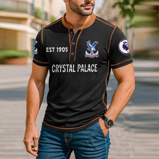 CRY Premium Men's Short Sleeve Henleys DatND DVT