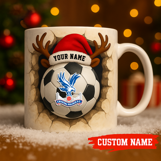 CRY X Premium EPL Christmas Football Ceramic Mug V1 NAK NHT