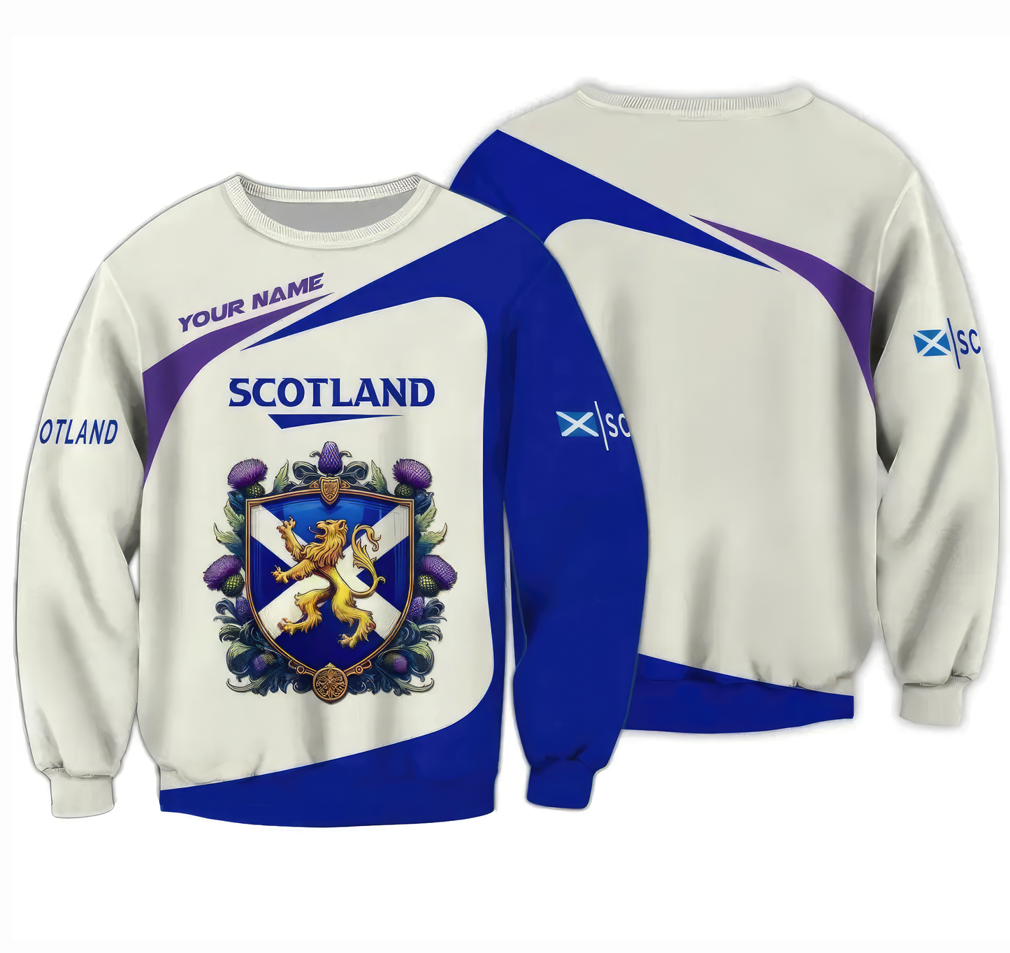 Custom Your Name Scotland V4 Shirt