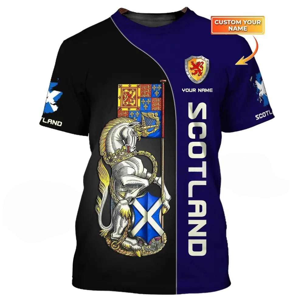 Custom Your Name Scotland V5 Shirt
