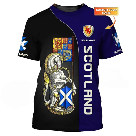 Custom Your Name Scotland V5 Shirt