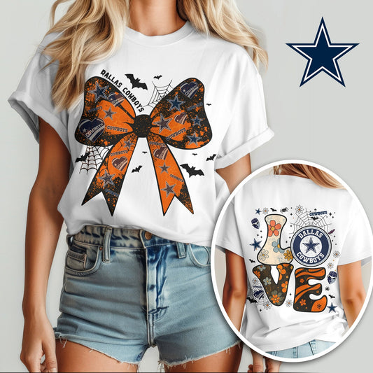 DAL x NFL Halloween Bow 3D Shirt 0409 DatND DVT
