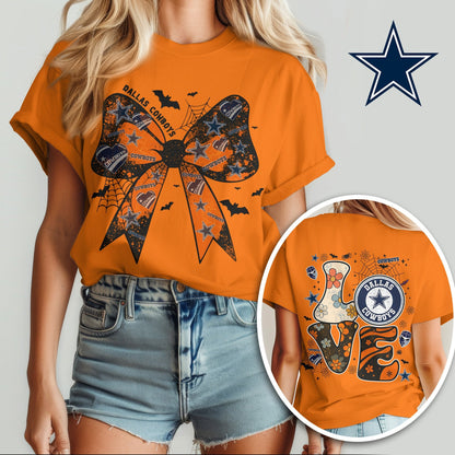 DAL x NFL Halloween Bow 3D Shirt 0409 DatND DVT