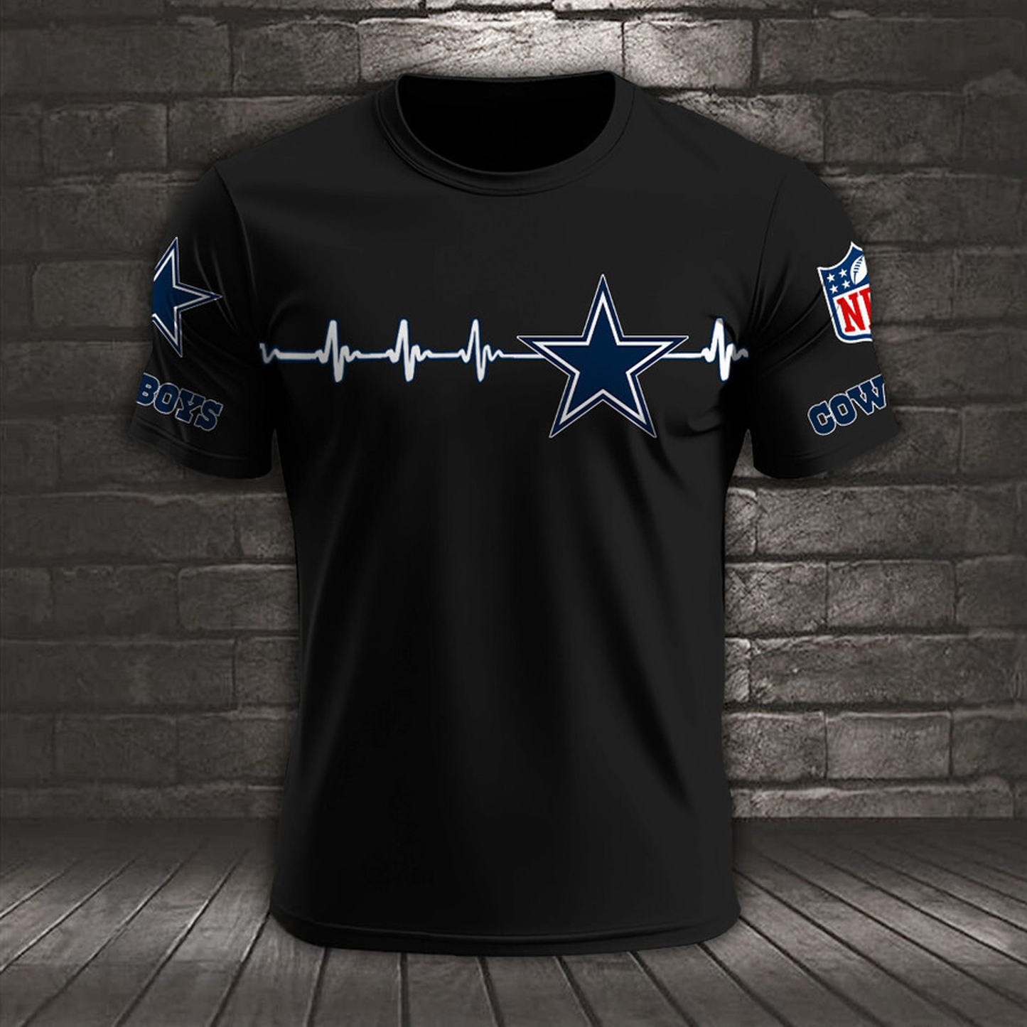 DAL x NFL Heart Rate Map Special 3D Shirt DatND ThuongNH