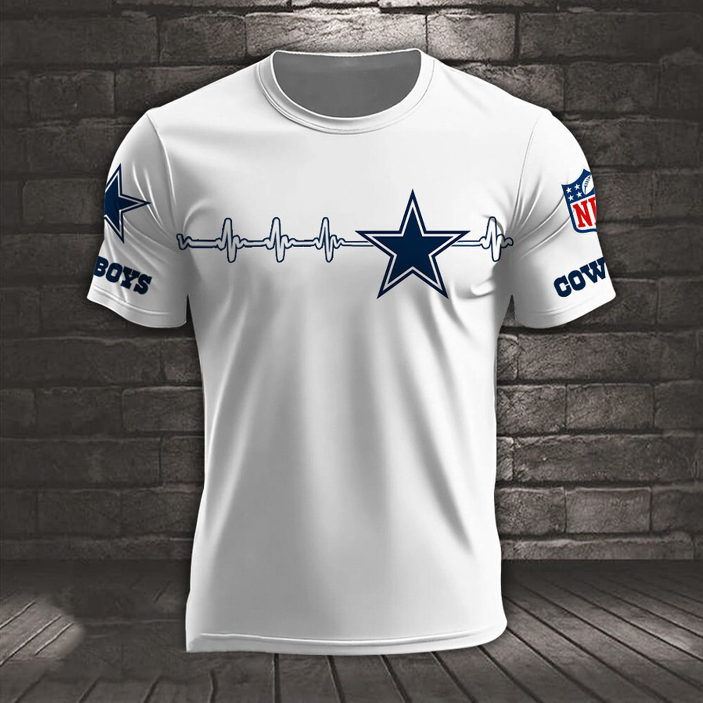 DAL x NFL Heart Rate Map Special 3D Shirt DatND ThuongNH