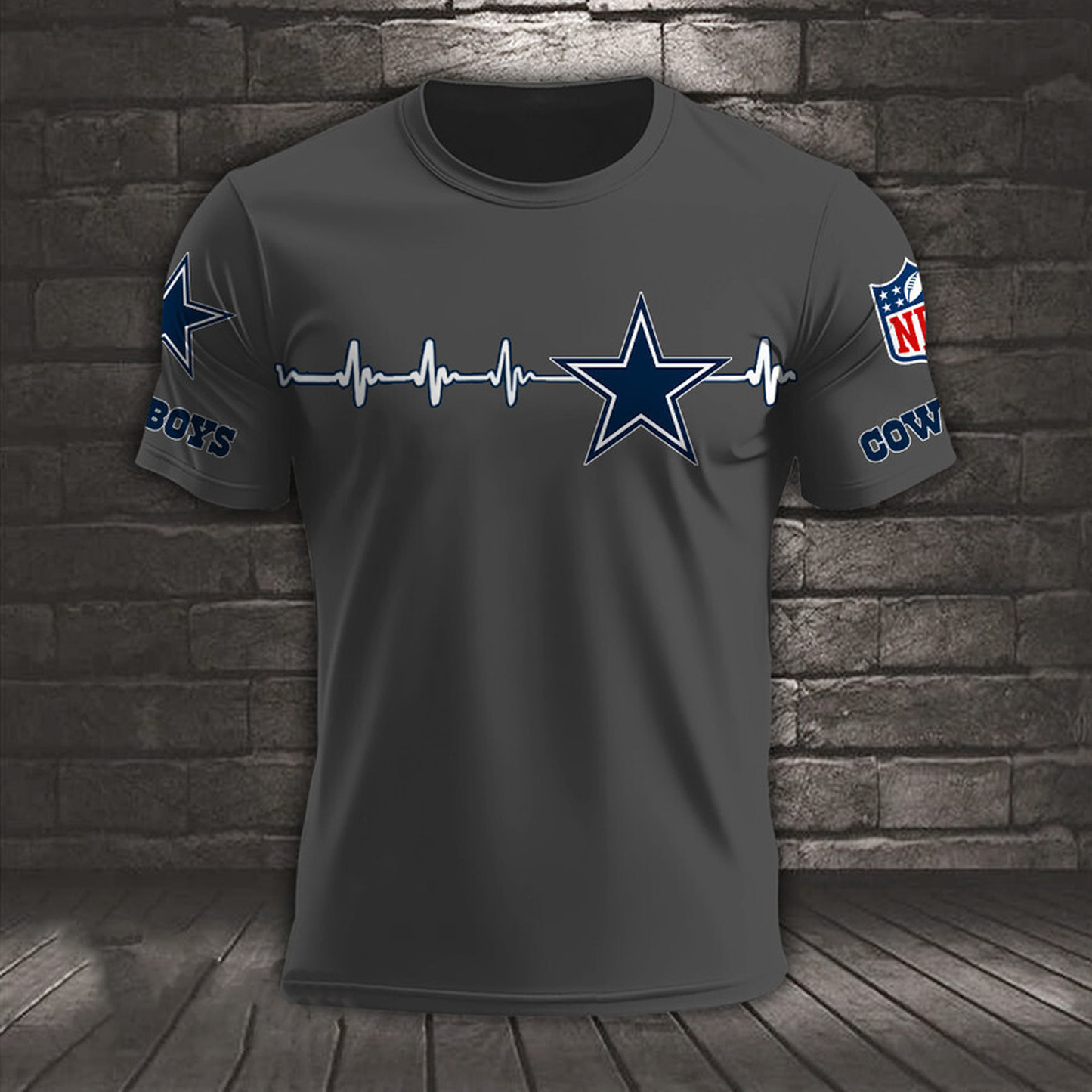 DAL x NFL Heart Rate Map Special 3D Shirt DatND ThuongNH