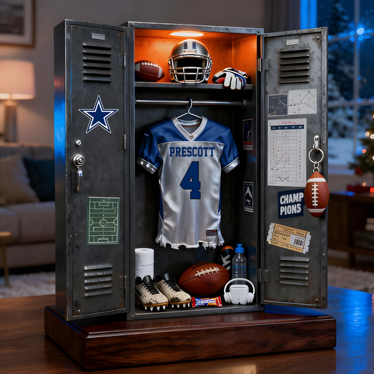 DAL X NFL Personalized American football player wardrobe sculpture desktop ornament V1 NAK NHT
