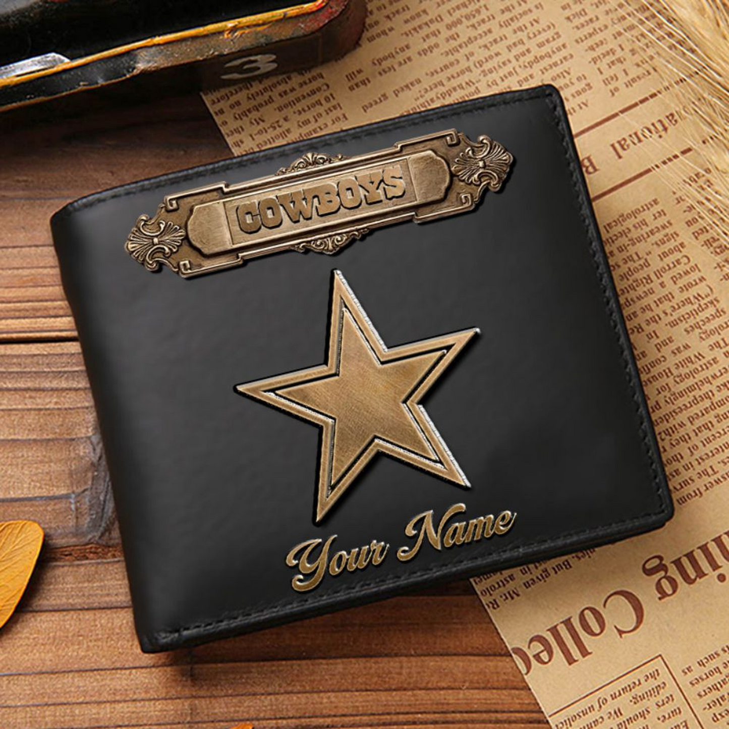 DAL x NFL Premium Leather Wallet DatND DVT