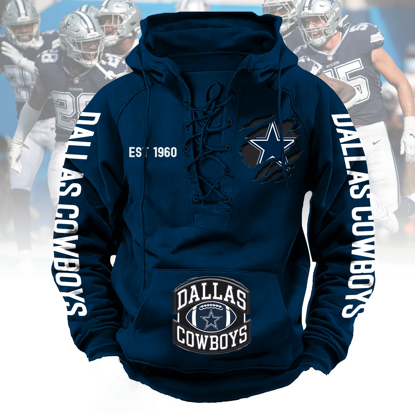 DAL x NFL PRENIUM HOODIE NDT TANTD