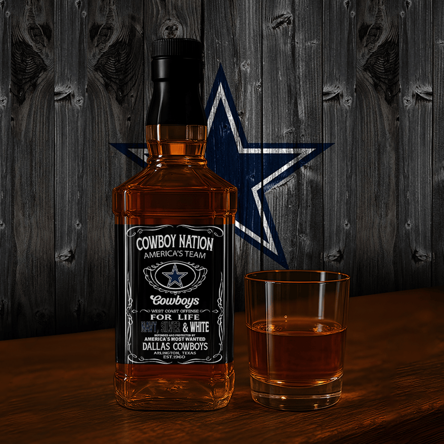 DAL x NFL Whiskey For True Fans Only DATND TANTD