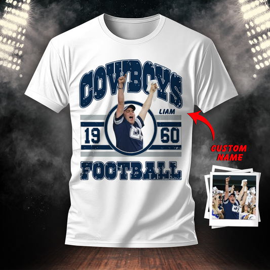 DC American Football Custom Name And Custom Photo For Fan Shirt
