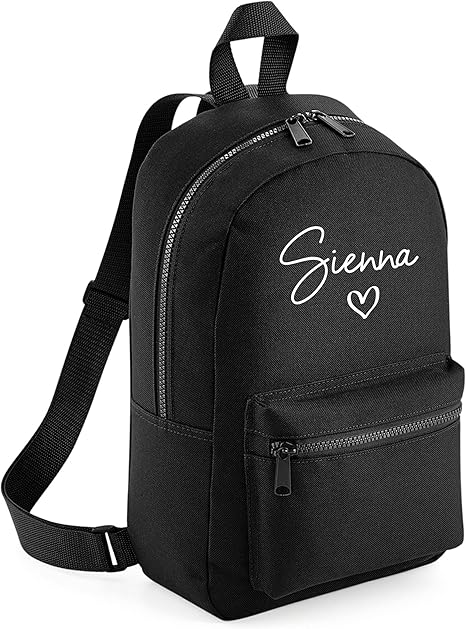 Daytripper Personalised School Bag Any Name Love Heart Rucksack Mini Backpack Girls Back To School Bags For Children Custom Nursery PE Bags