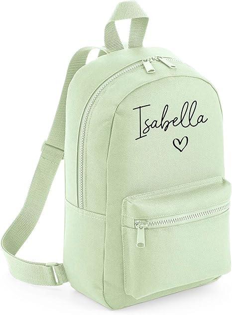 Daytripper Personalised School Bag Any Name Love Heart Rucksack Mini Backpack Girls Back To School Bags For Children Custom Nursery PE Bags