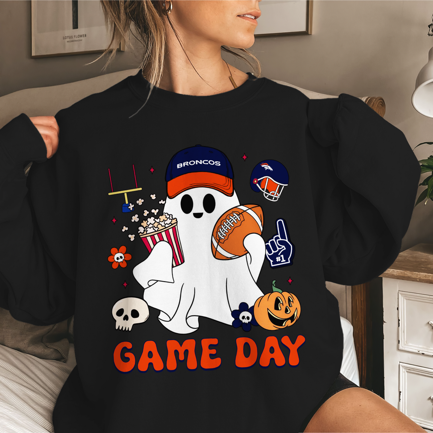DB Game Day Football Ghost Sweatshirt DDT NTL