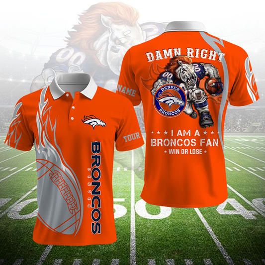 DB NFL Team Mascot Polo Shirt DDT NTL