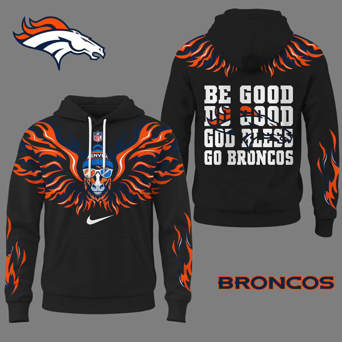DB Premium NFL Fire Wings 3D Hoodie DDT CTND