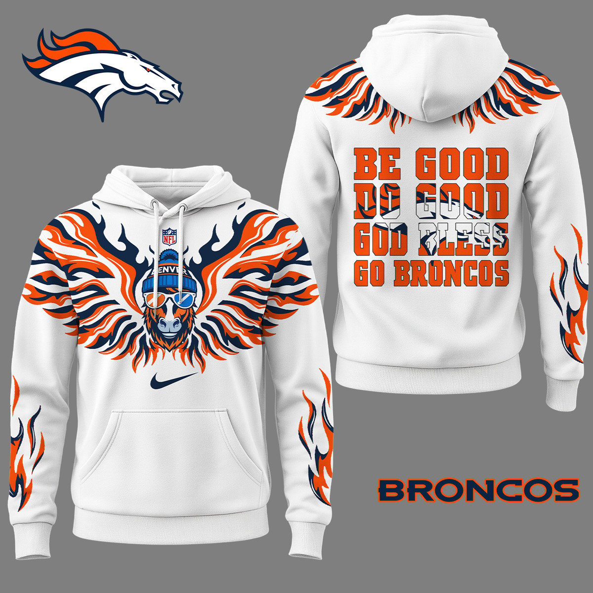 DB Premium NFL Fire Wings 3D Hoodie DDT CTND