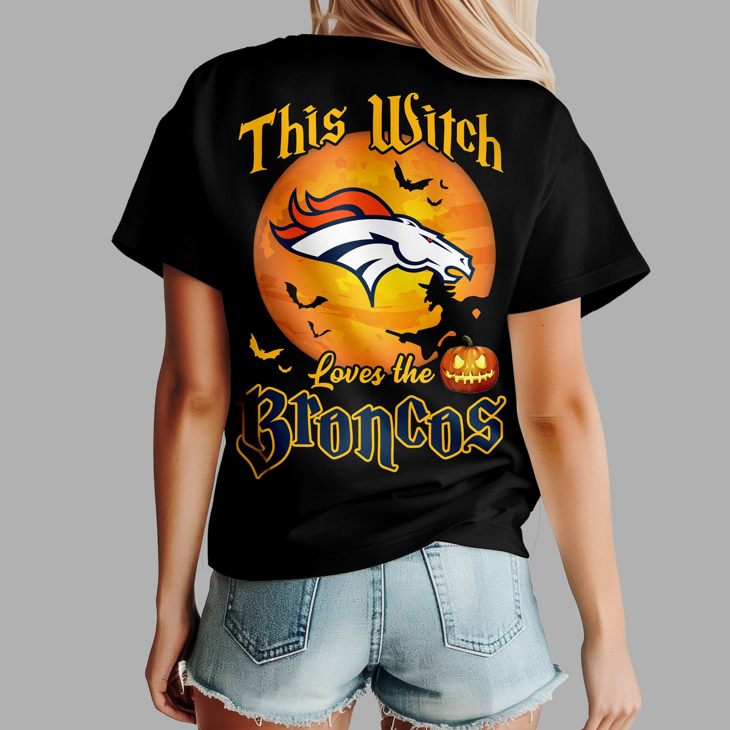 DB Premium NFL Halloween Witch Women Shirt DDT CTND