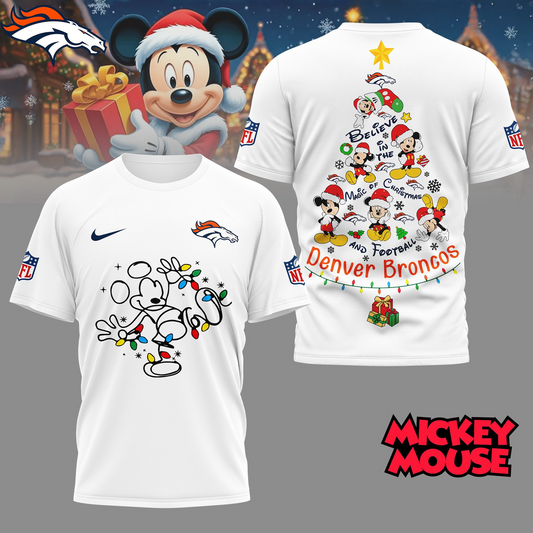 DB Premium NFL Mickey Mouse Christmas 3D Shirt DDT CTND