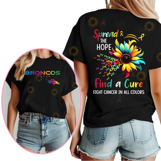 DB Premium NFL Rainbow Cancer Awareness Shirt DDT HLP