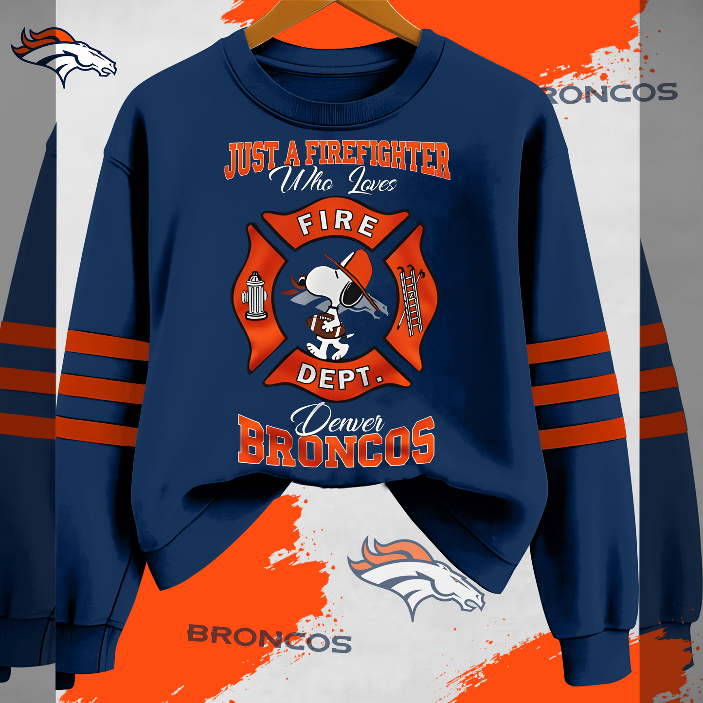 DB x NFL Just A Firefighter Who Love Sweatshirt DDT 201025 HLPHUONG