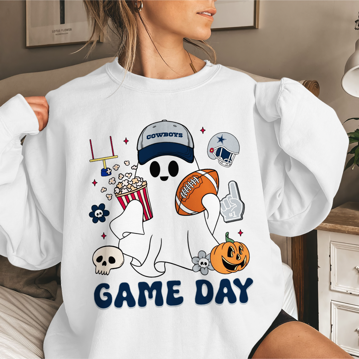 DC Game Day Football Ghost Sweatshirt DDT NTL