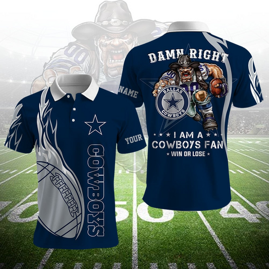 DC NFL Team Mascot Polo Shirt DDT NTL