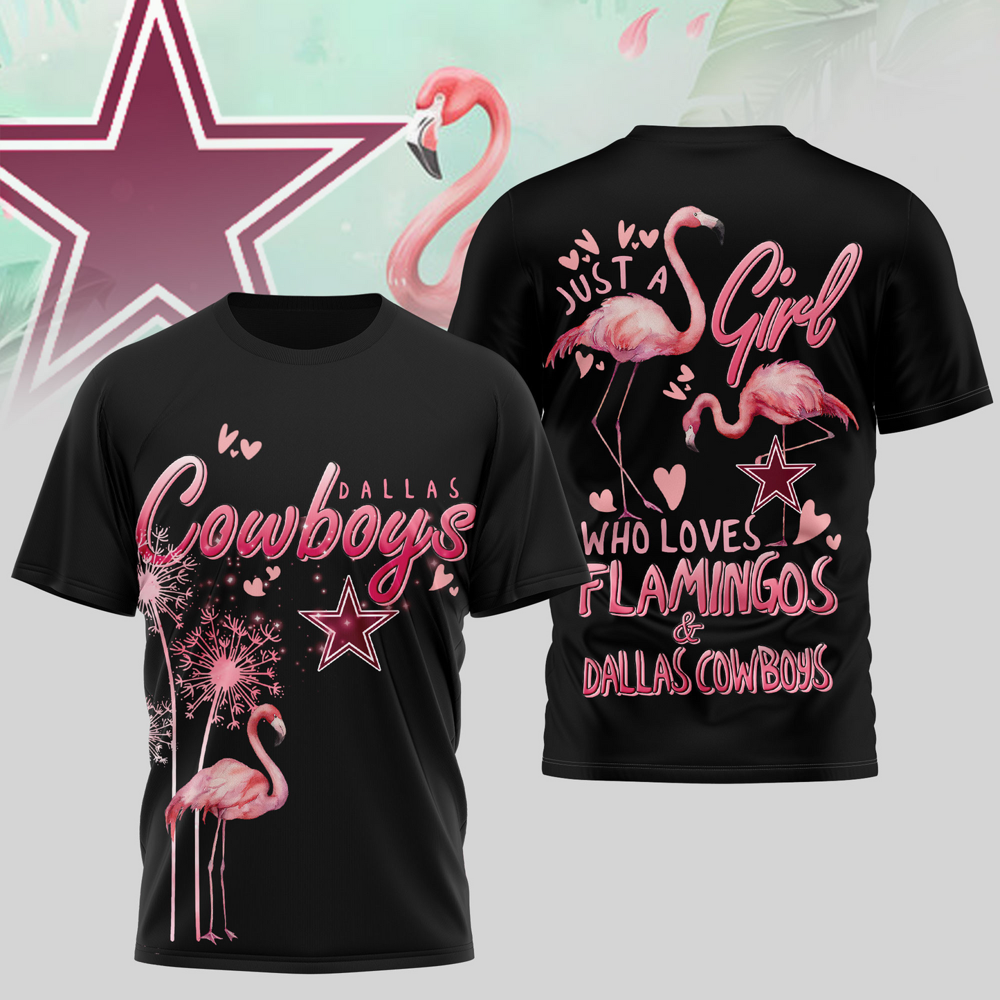 DC Premium NFL Flamingo 3D Shirt DDT NTL