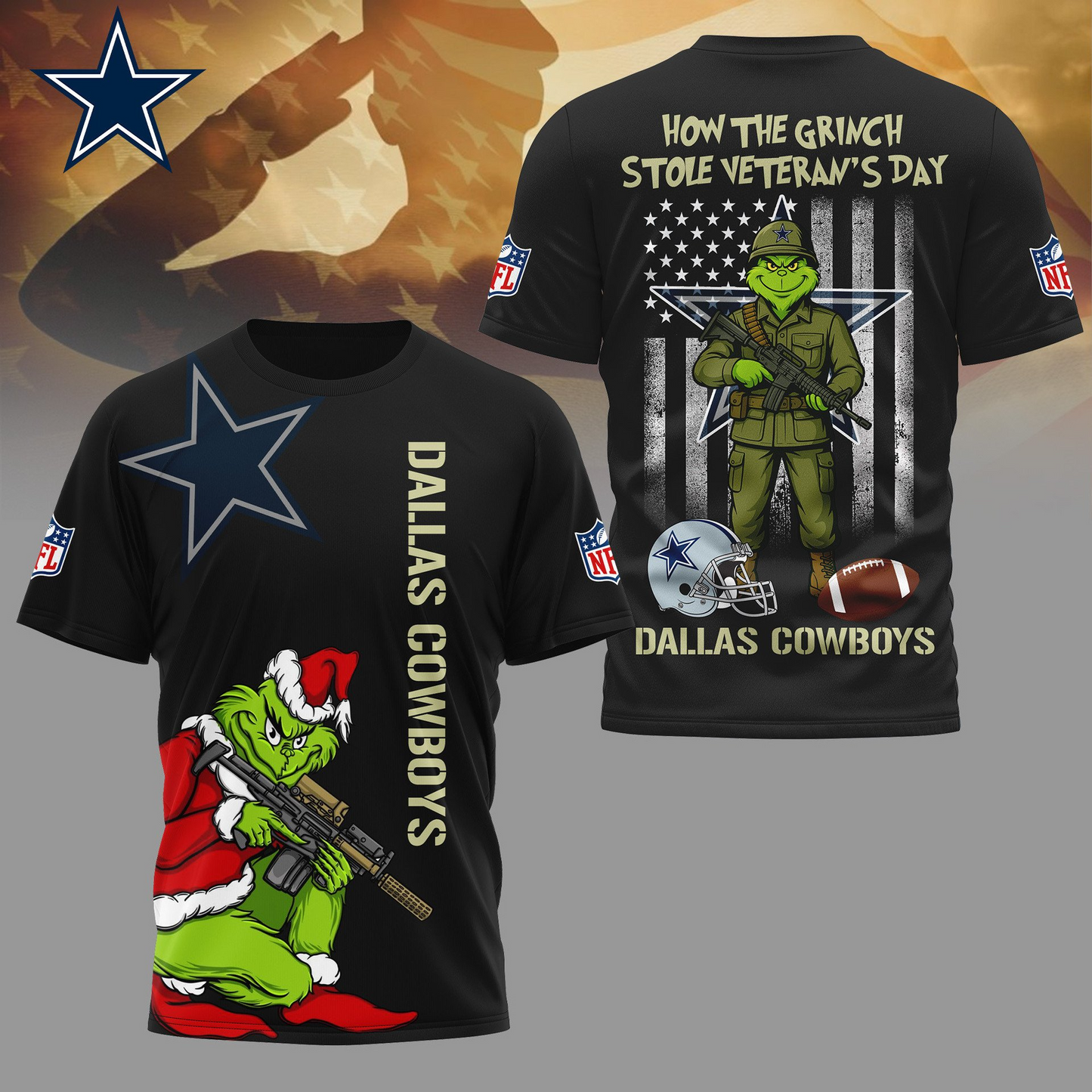 DC Premium NFL The Grinch Salute Veterans DDT CTND