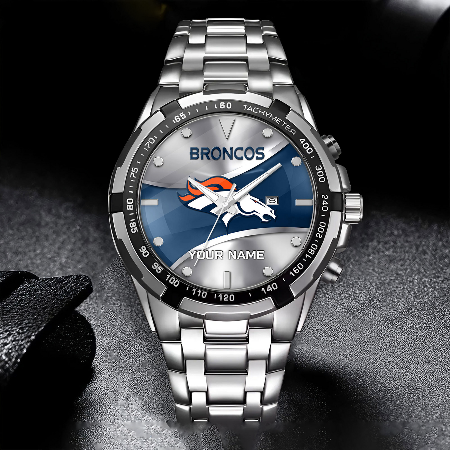 DEN x NFL Alloy Men Quartz Watch - Custom Name DATND TANTD