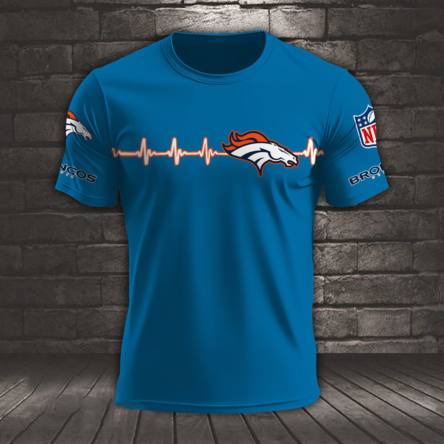 DEN x NFL Heart Rate Map Special 3D Shirt DatND ThuongNH