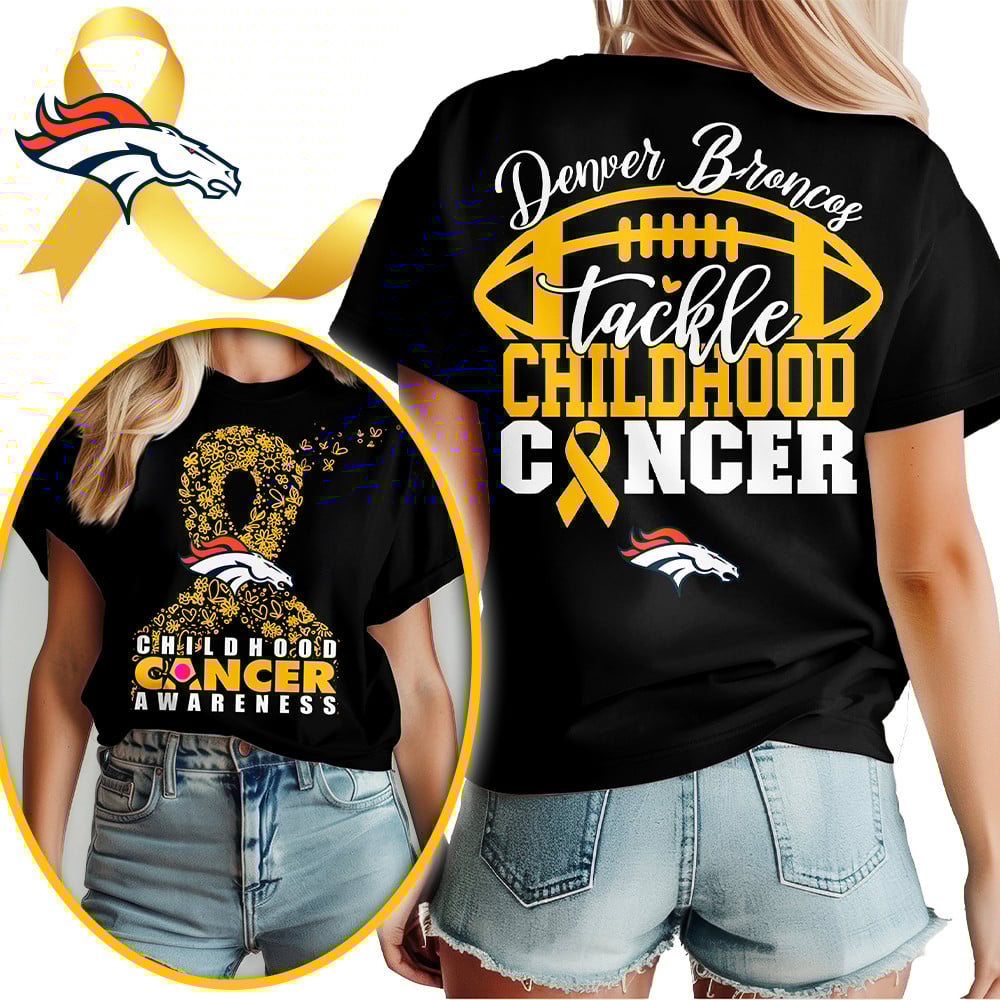 DEN X NFL Premium Childhood Cancer Awareness Month 3D Shirt DatND ThuongNH