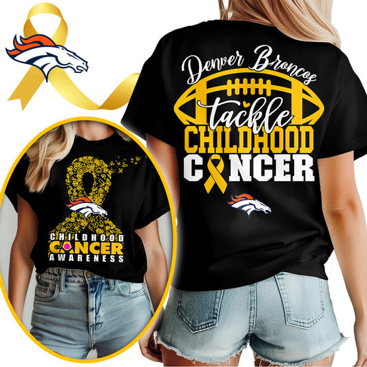 DEN X NFL Premium Childhood Cancer Awareness Month 3D Shirt DatND ThuongNH