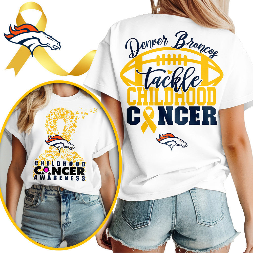 DEN X NFL Premium Childhood Cancer Awareness Month 3D Shirt DatND ThuongNH