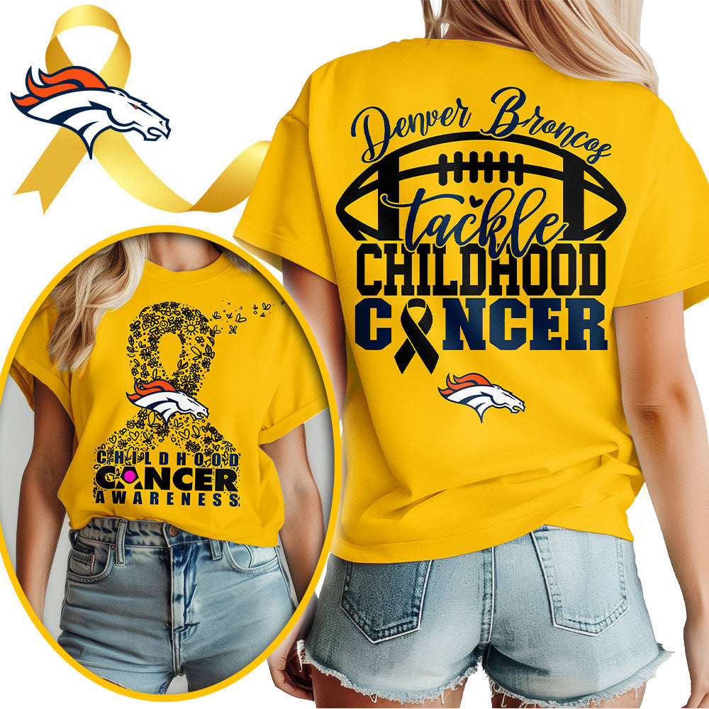 DEN X NFL Premium Childhood Cancer Awareness Month 3D Shirt DatND ThuongNH