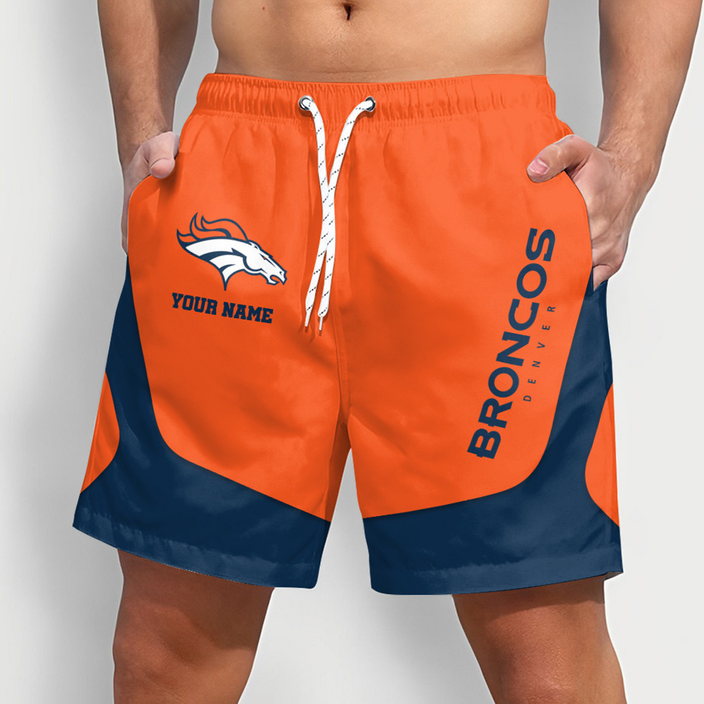 DEN x NFL Team Special Short Pants For Men Custom Name Gifts DATND TANTD25