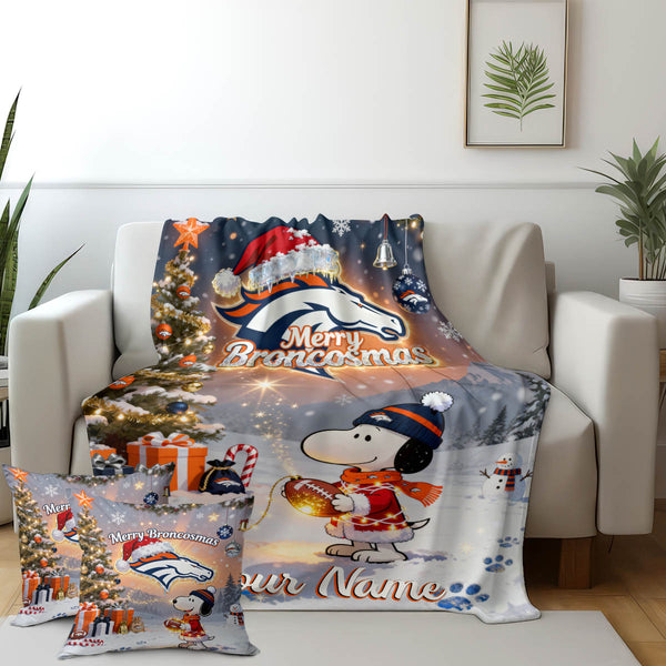 DEN x SNP Premium Christmas Fleece Blanket & Throw Pillow V1 NAK NHT V1 NAK NHT