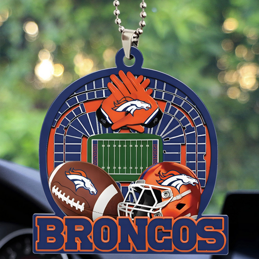 DENVER BRONCOS ORNAMENT CAR NDT