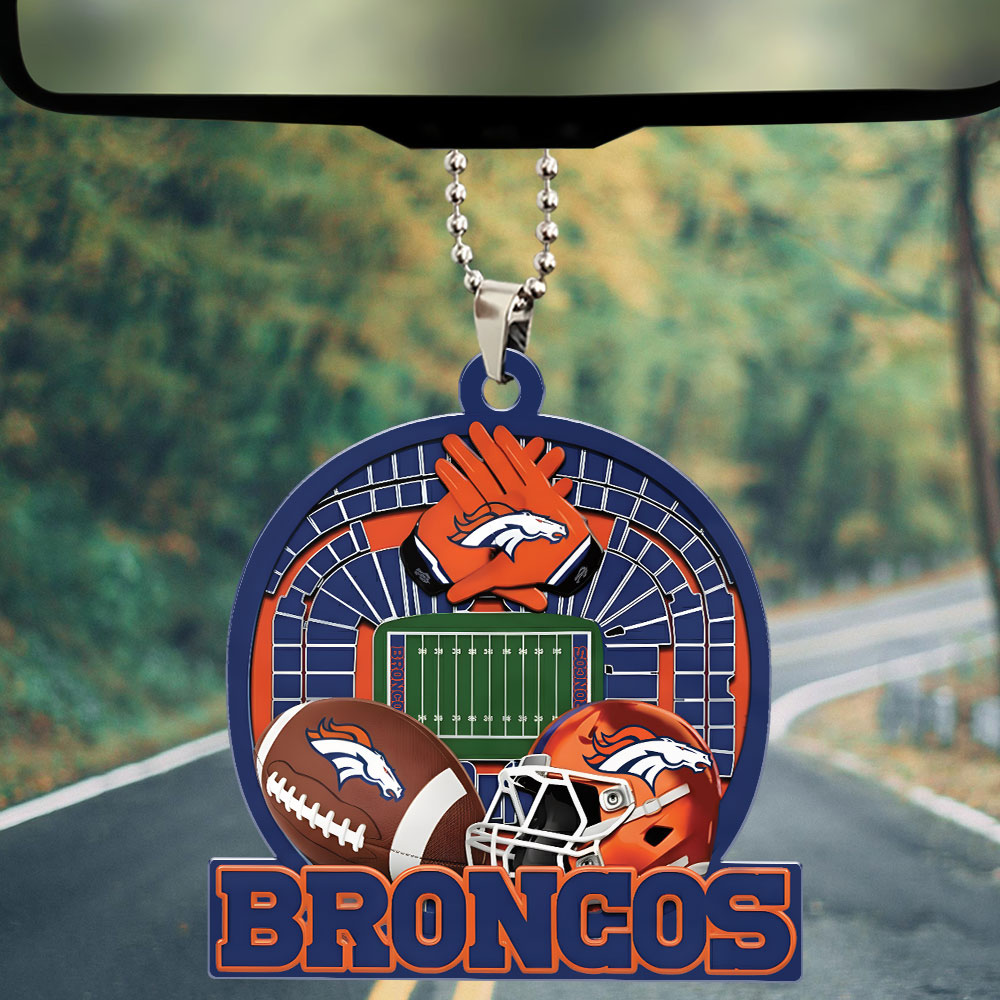 DENVER BRONCOS ORNAMENT CAR NDT
