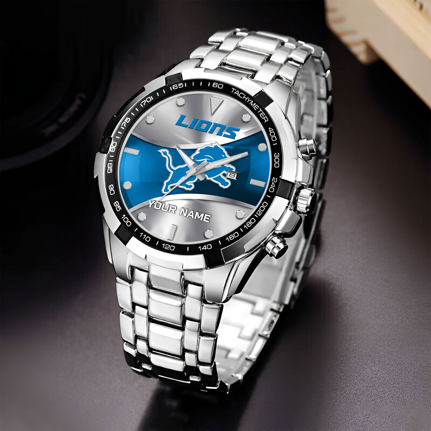 DET x NFL Alloy Men Quartz Watch - Custom Name DATND TANTD