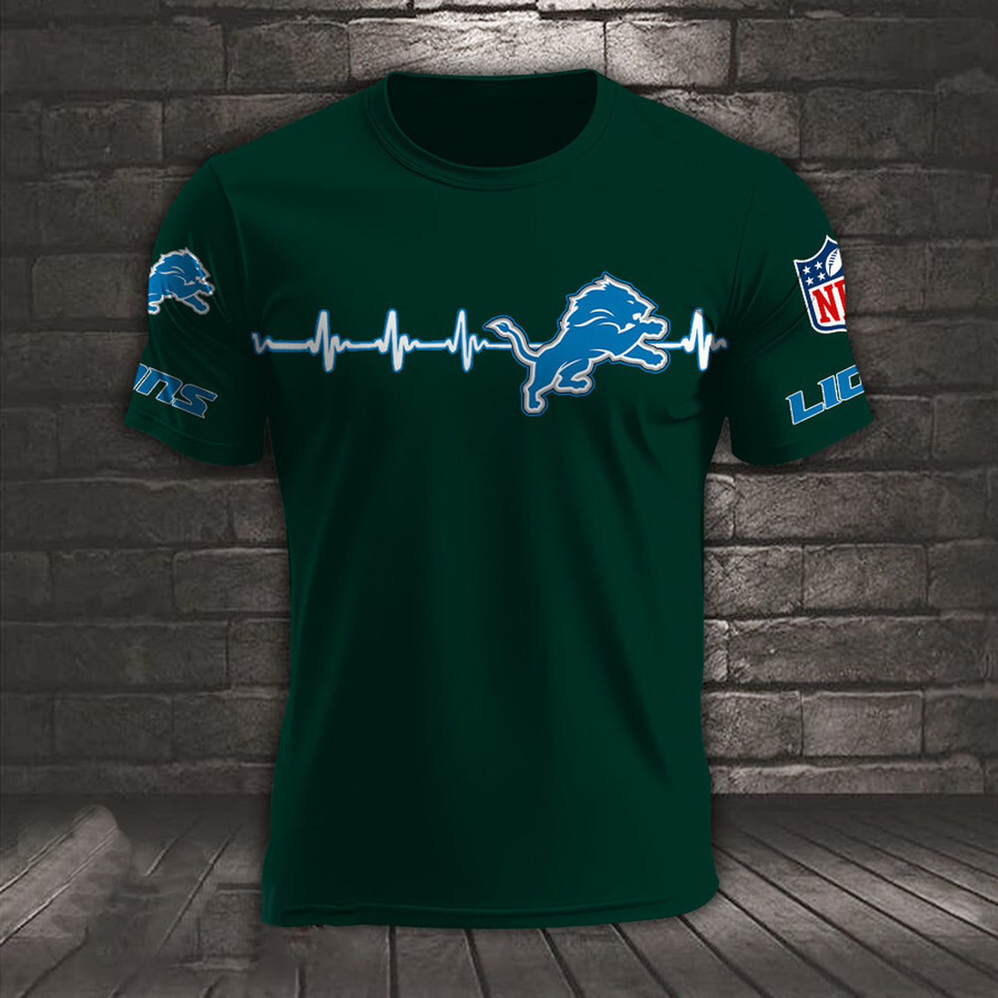 DET x NFL Heart Rate Map Special 3D Shirt DatND ThuongNH