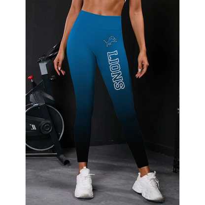 DET x NFL High Waist Push Up Printed Leggings DATND TANTD