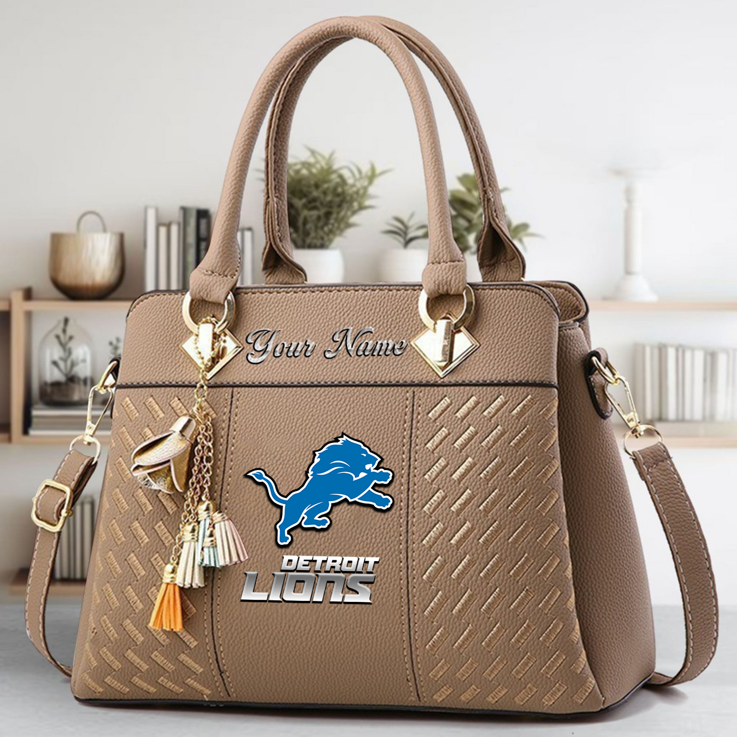 DET x NFL Leather Bag DATND TANTD