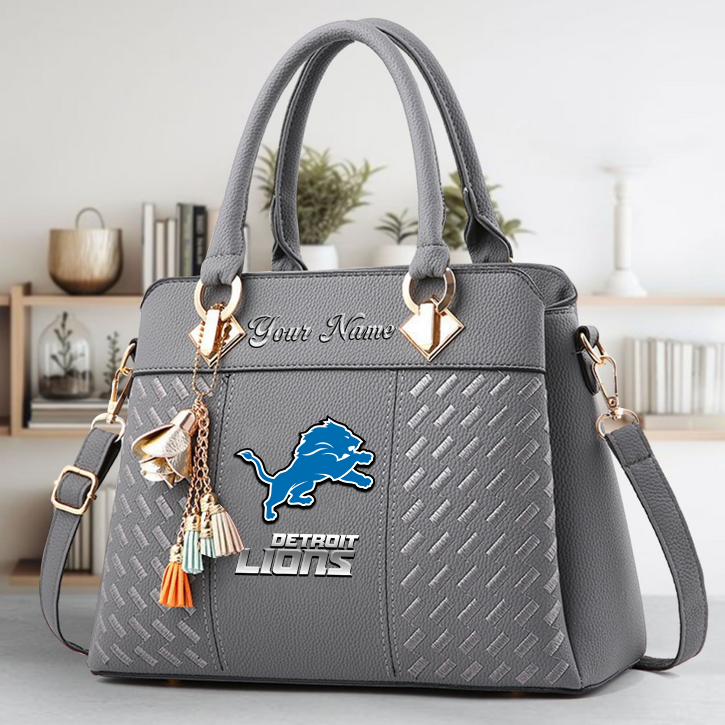 DET x NFL Leather Bag DATND TANTD