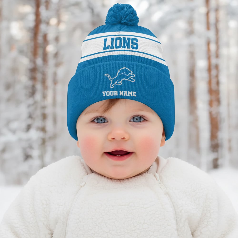 DET x NFL Woolen Beanie Hat Aldult And Kid DatND DVT