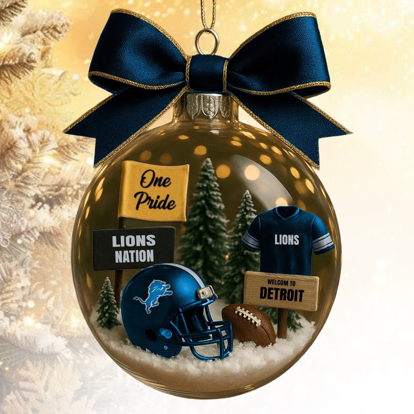 DL  NFL Acrylic Ball Ornament - Best Gift For Fans DDT CTND
