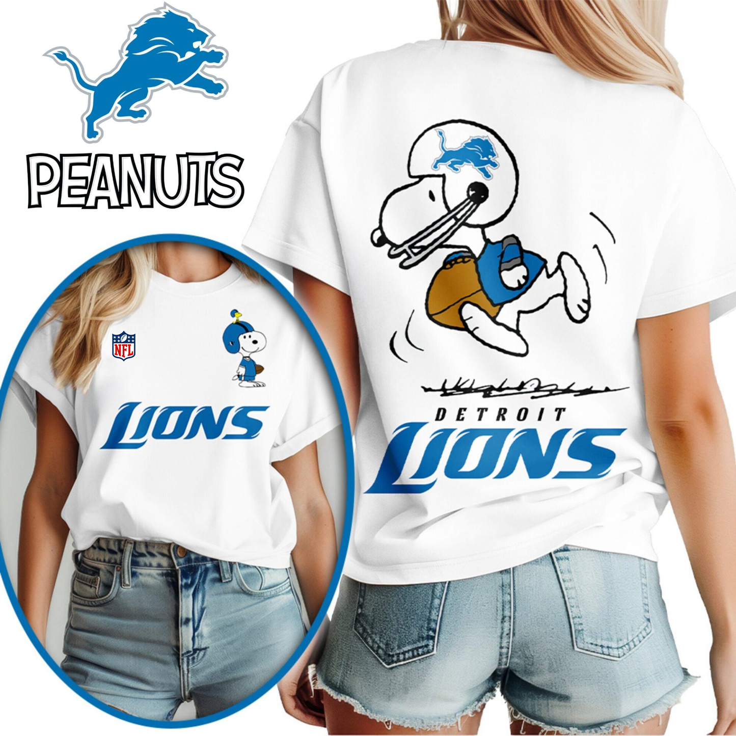 DL Premium NFL x Peanuts 3D Shirt DDT CTND